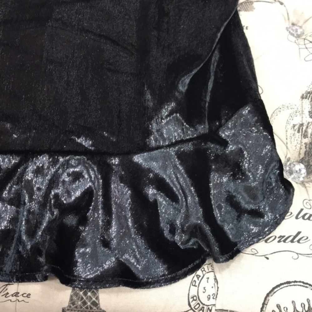 Leyden Shimmery Ruffle-Hem Dress - Picture 8 of 12